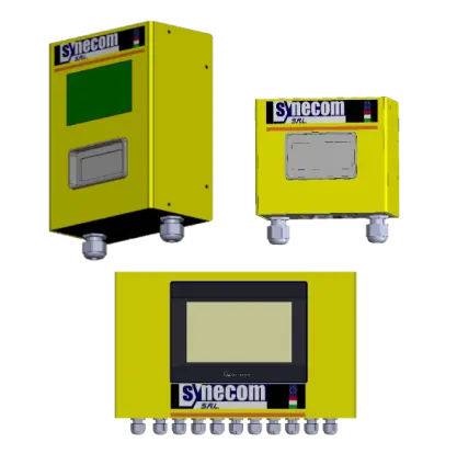 Fixed SF6 leak detection system with control unit